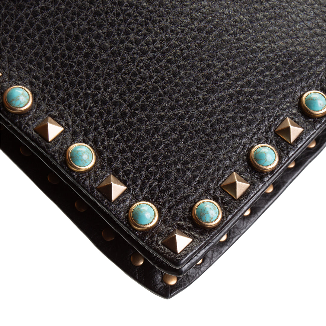 VALENTINO Studded Gem Wristlet
