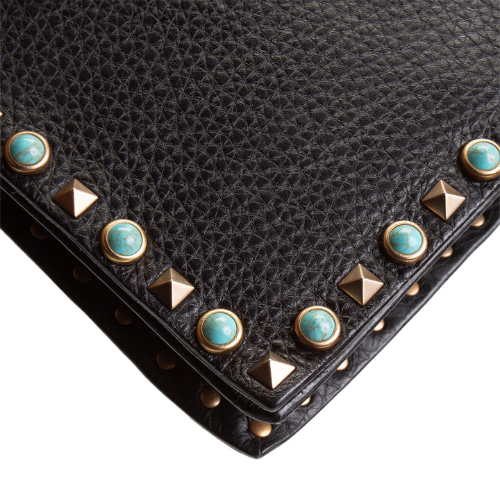 VALENTINO Studded Gem Wristlet