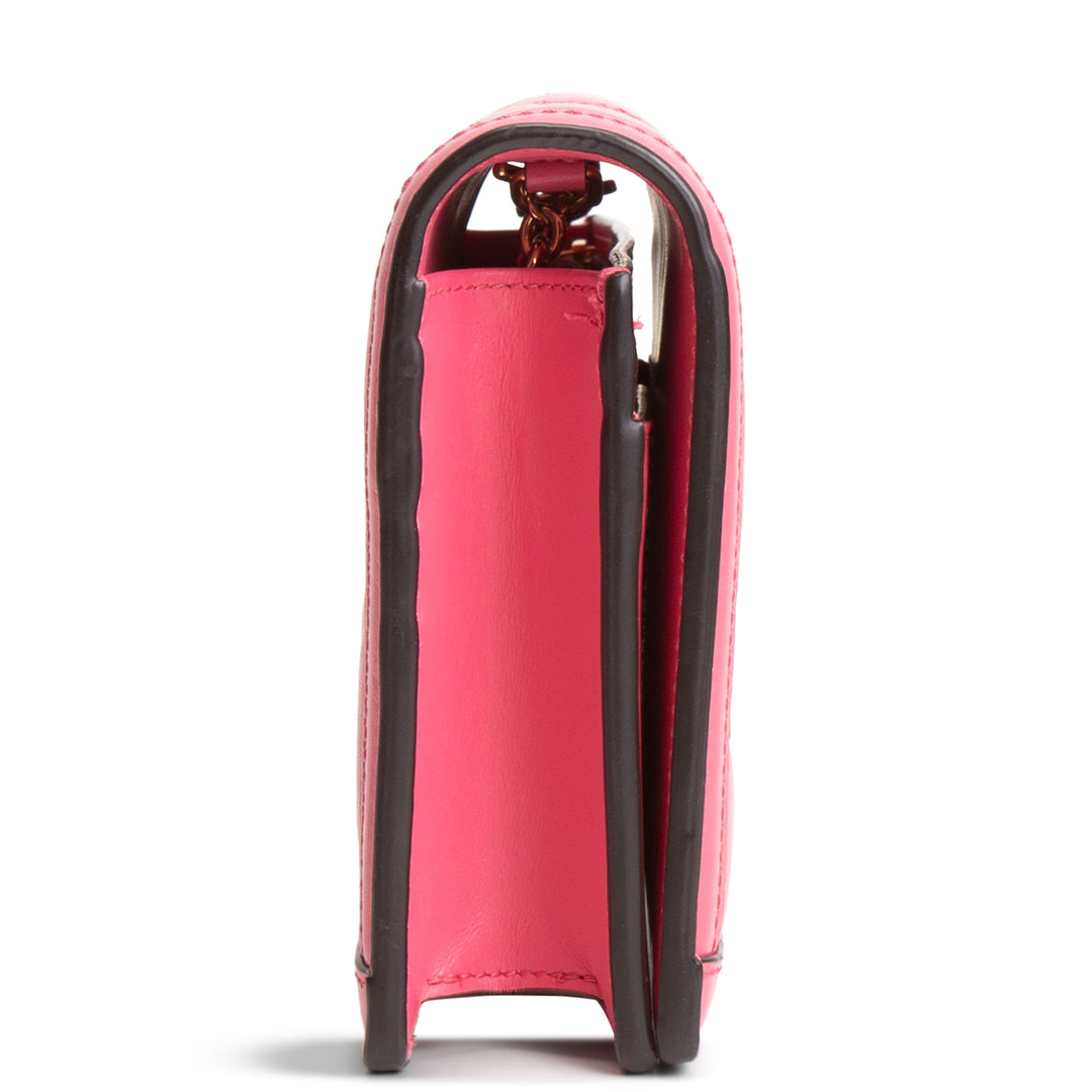 GUCCI GG Matelasse Chain Wallet - Pink