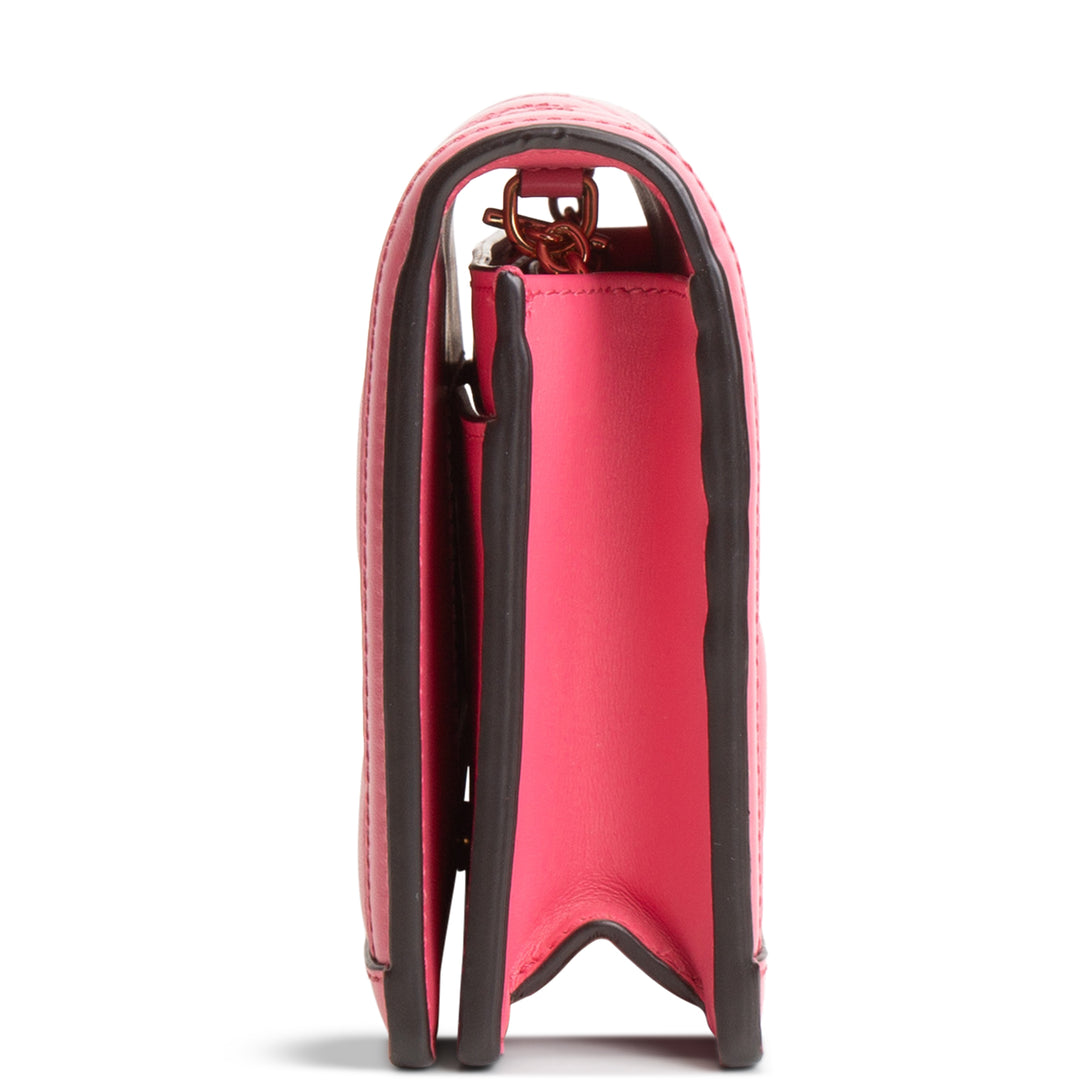 GUCCI GG Matelasse Chain Wallet - Pink