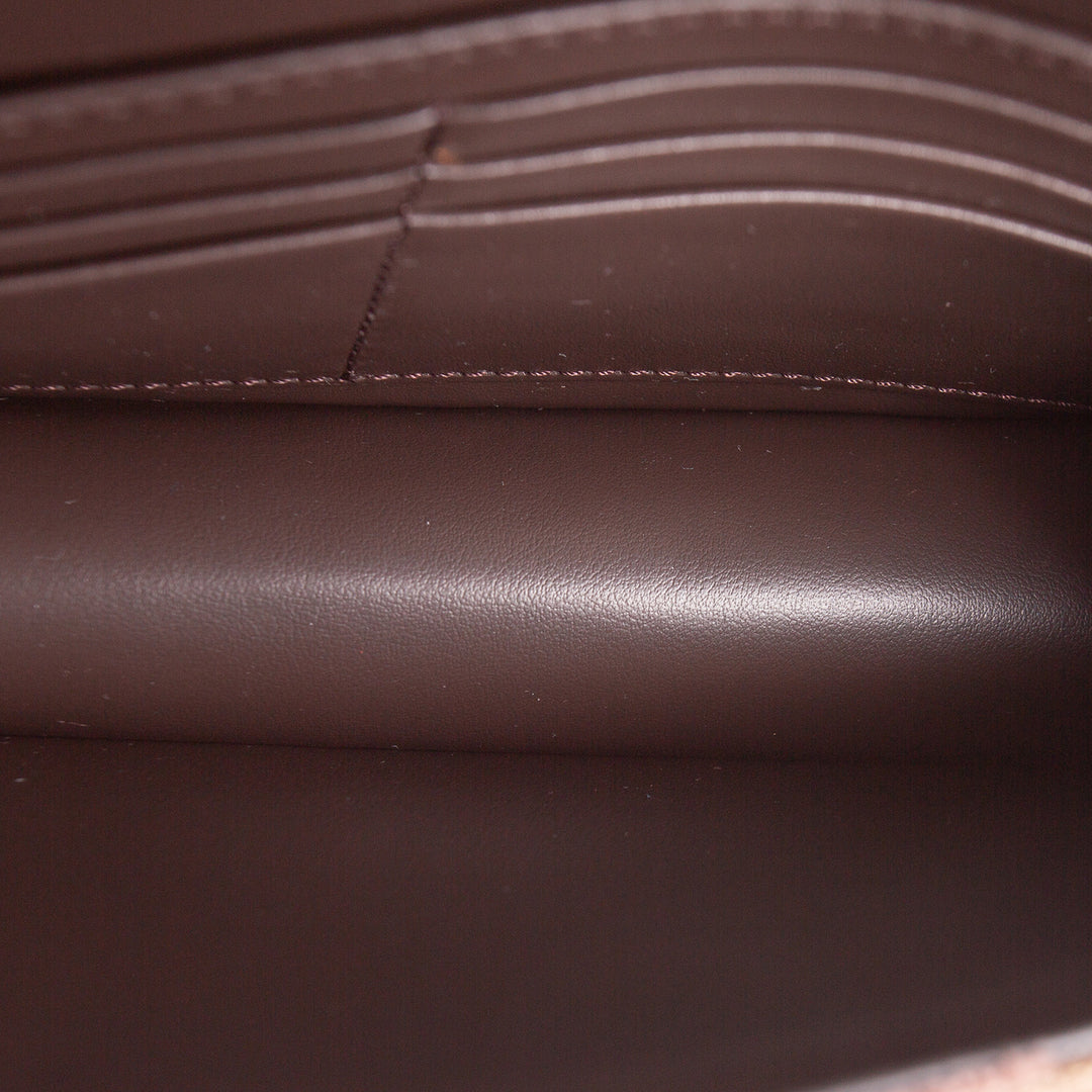 FENDI Jacquard FF Velvet Wallet on Chain