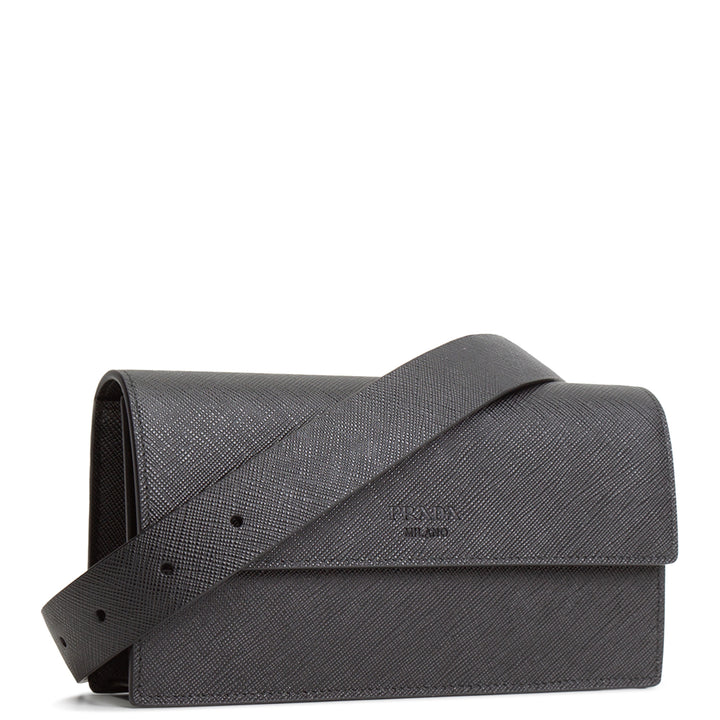 PRADA Saffiano Belt Bag - Black