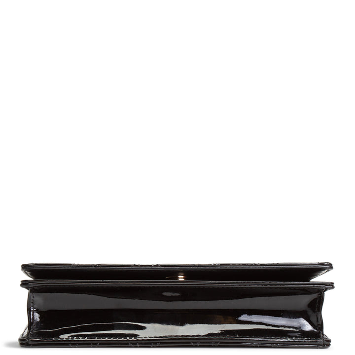 DIOR Patent Leather Lady Dior Pouch w/ Chain Patent