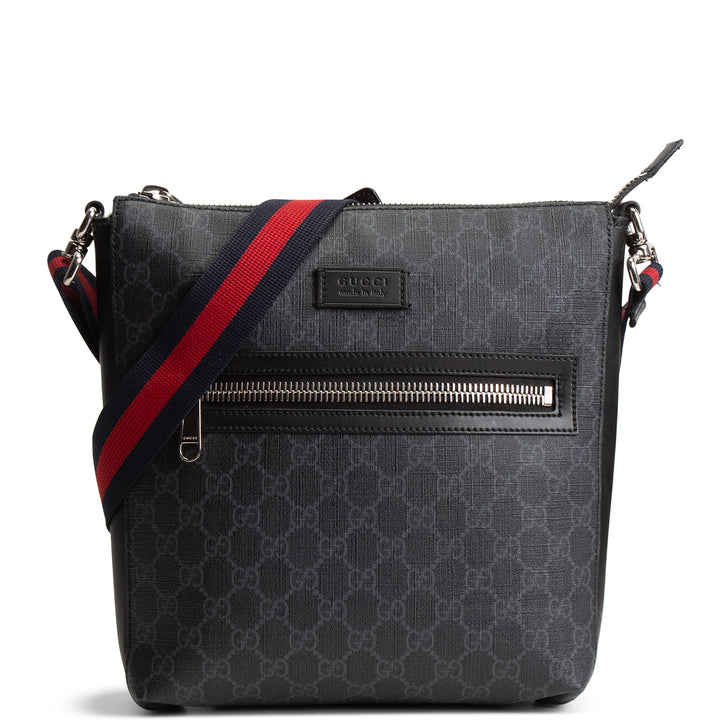 GUCCI GG Supreme Messenger Bag - Black