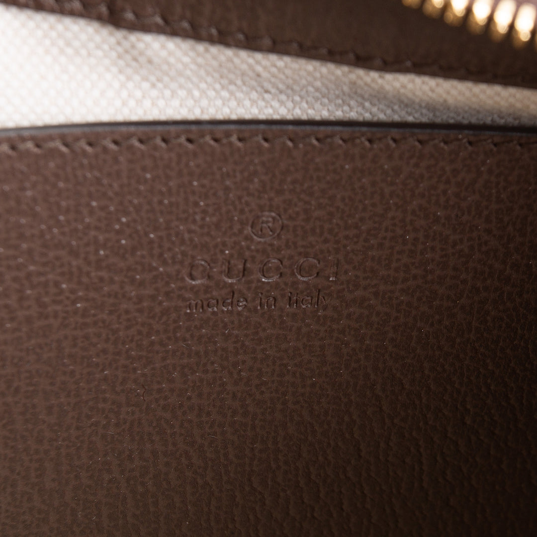 GUCCI GG Supreme Ophidia Small Shoulder Bag - Beige & Ebony