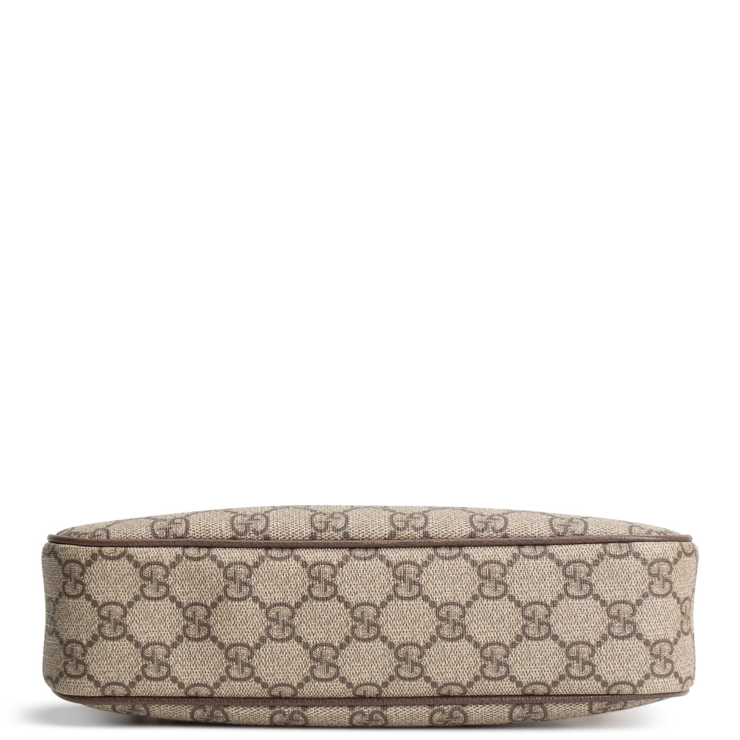GUCCI GG Supreme Ophidia Small Shoulder Bag - Beige & Ebony