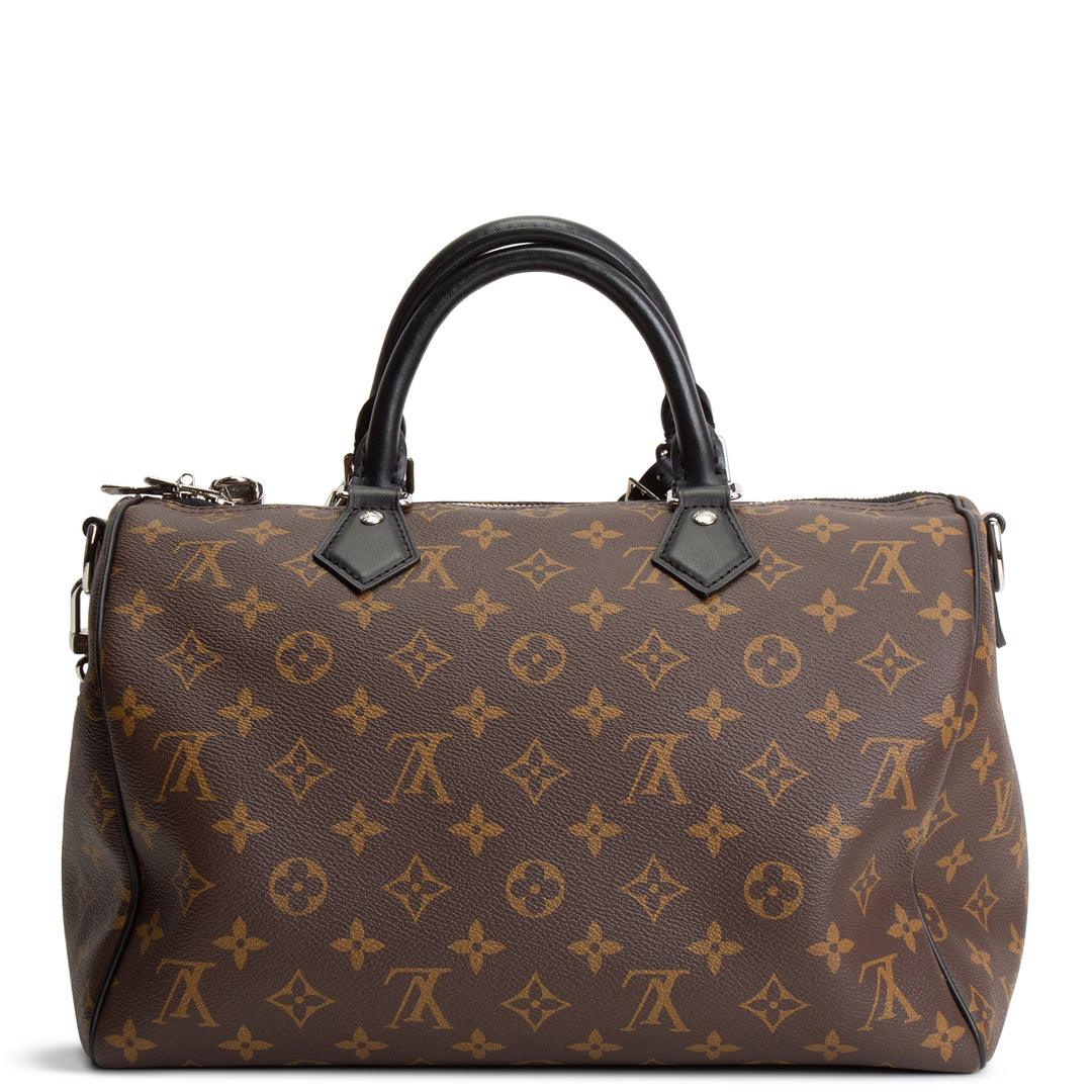 LOUIS VUITTON Monogram Dark Soft Speedy 30