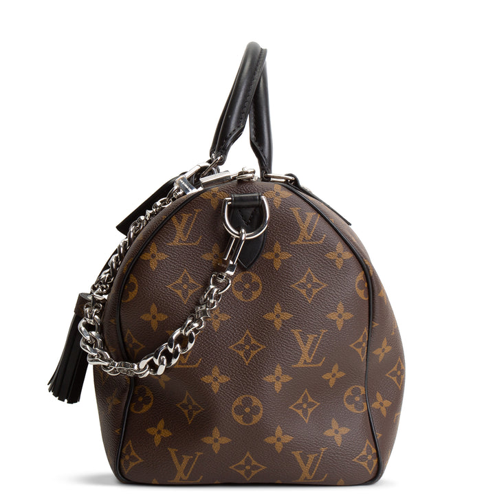 LOUIS VUITTON Monogram Dark Soft Speedy 30