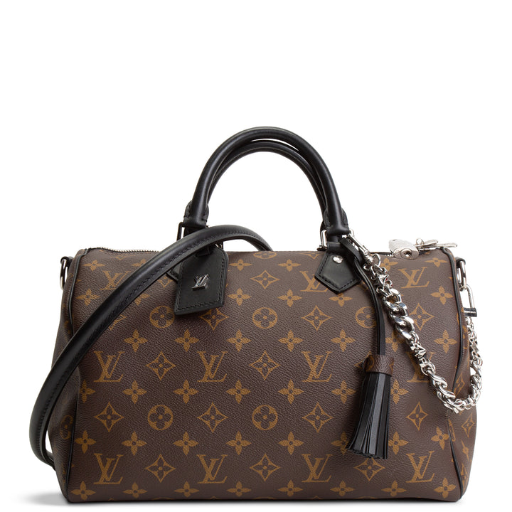 LOUIS VUITTON Monogram Dark Soft Speedy 30