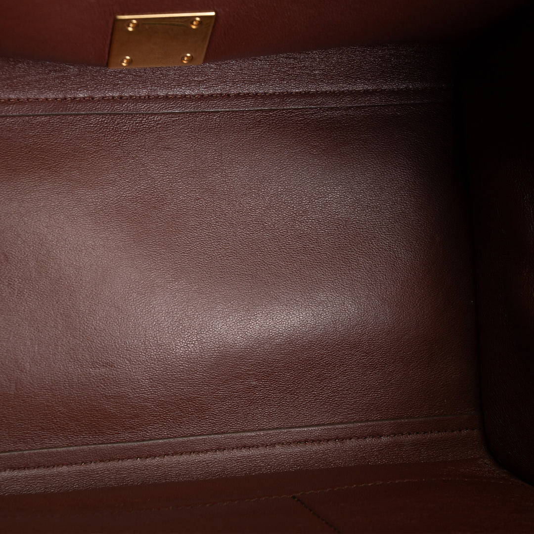 CELINE Trapeze Medium Top Handle - Brown & Black