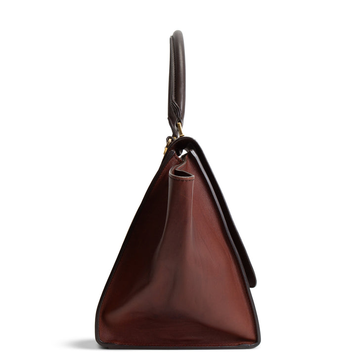 CELINE Trapeze Medium Top Handle - Brown & Black