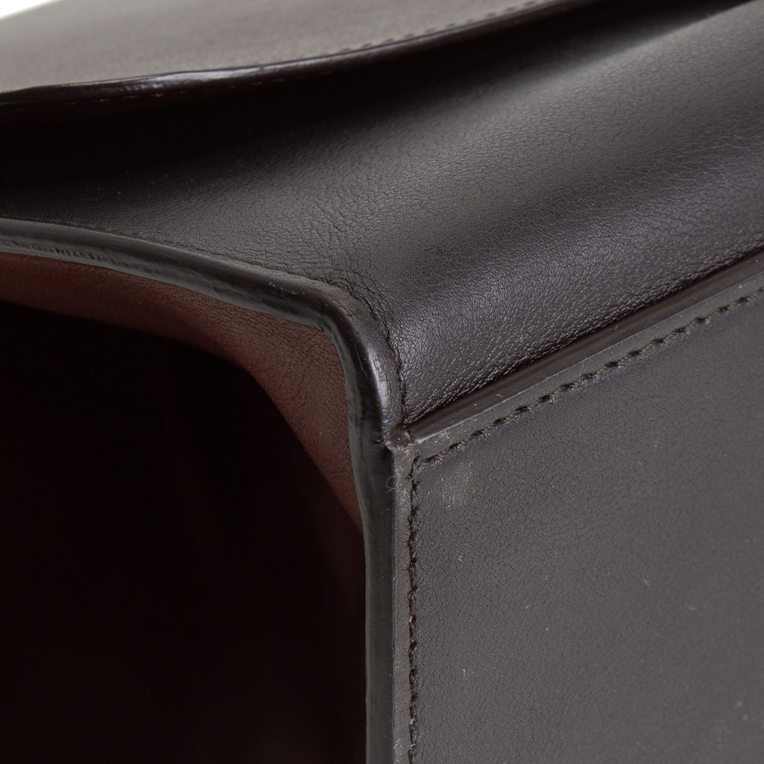 CELINE Trapeze Medium Top Handle - Brown & Black