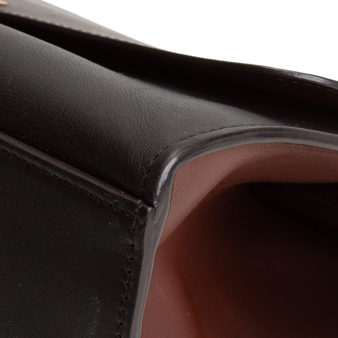 CELINE Trapeze Medium Top Handle - Brown & Black