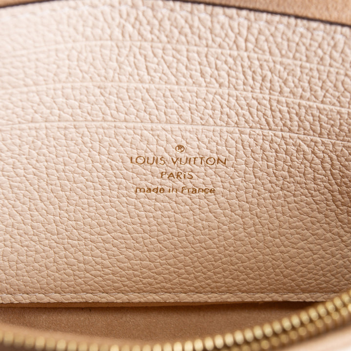 LOUIS VUITTON Giant Empreinte Monogram Ivy Wallet On Chain - Ivory