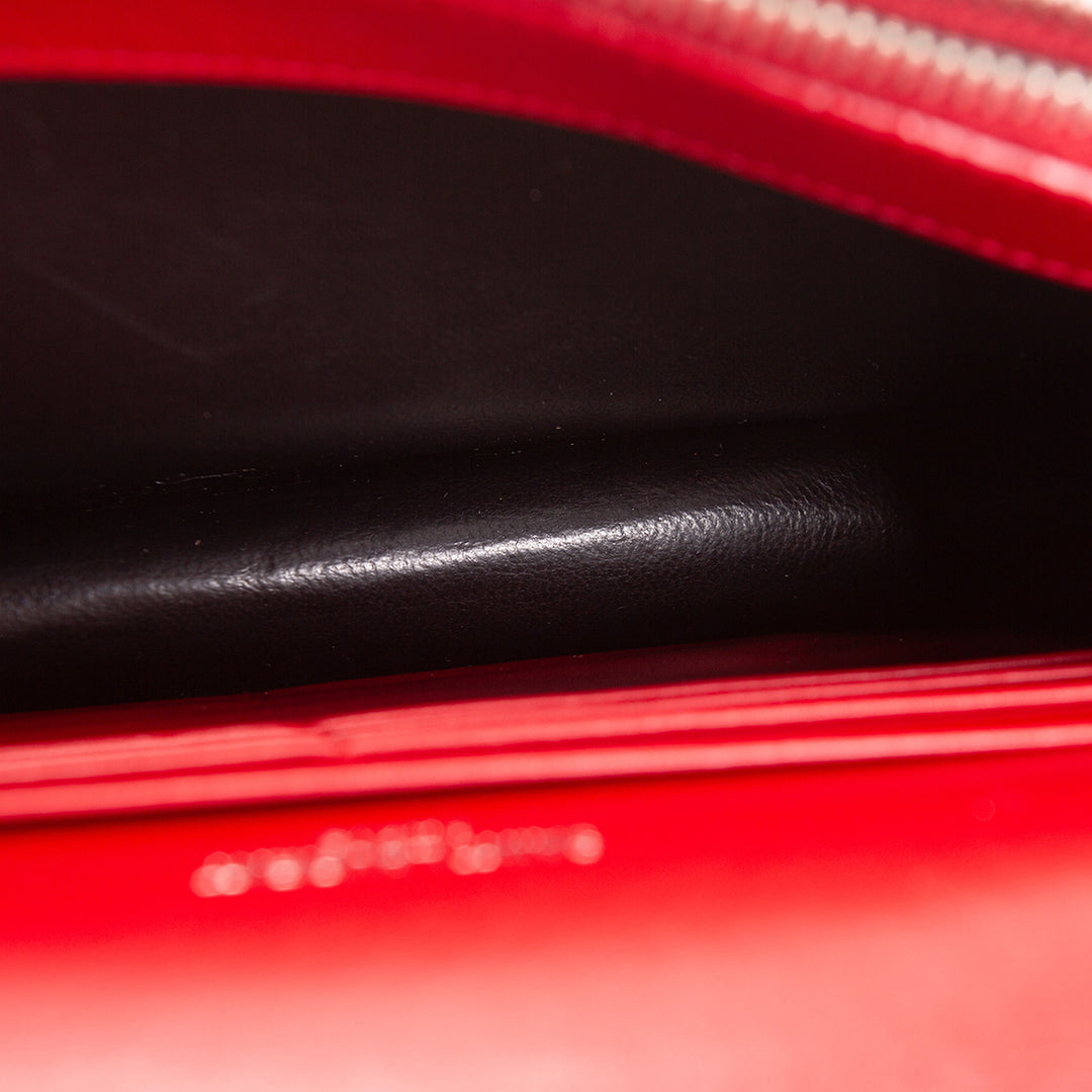 SAINT LAURENT Crocodile Embossed Kate Tassel Bag