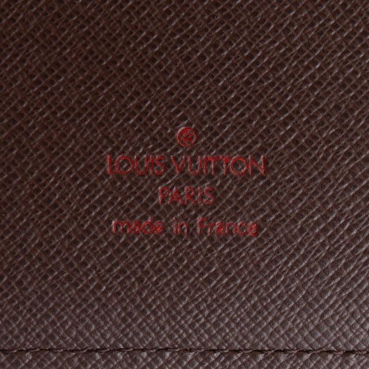 LOUIS VUITTON Damier Ebene Medium Ring Agenda