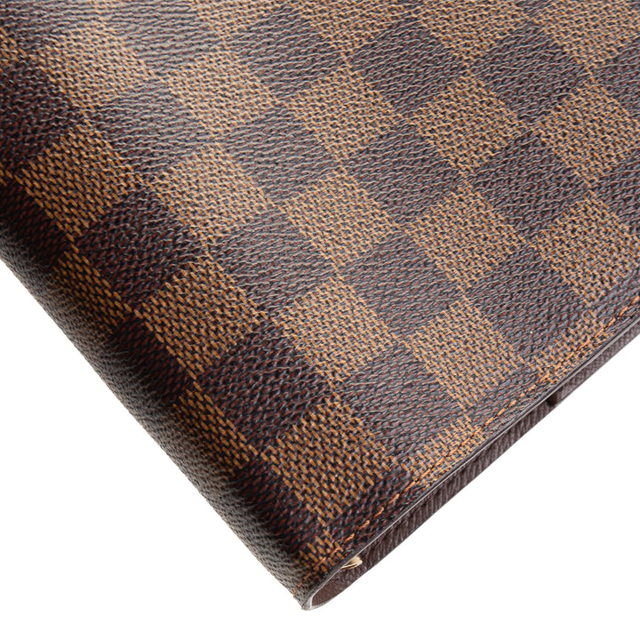 LOUIS VUITTON Damier Ebene Medium Ring Agenda