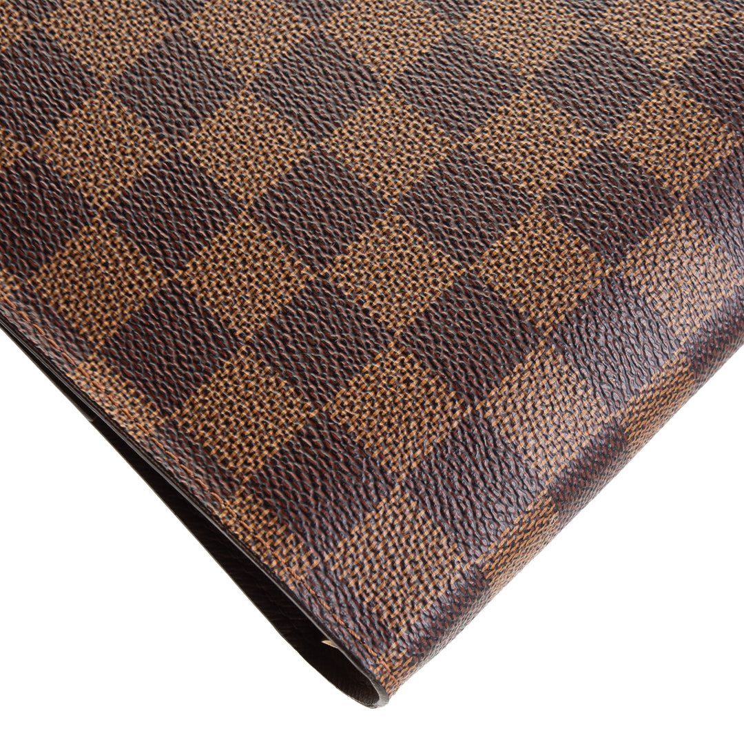 LOUIS VUITTON Damier Ebene Medium Ring Agenda