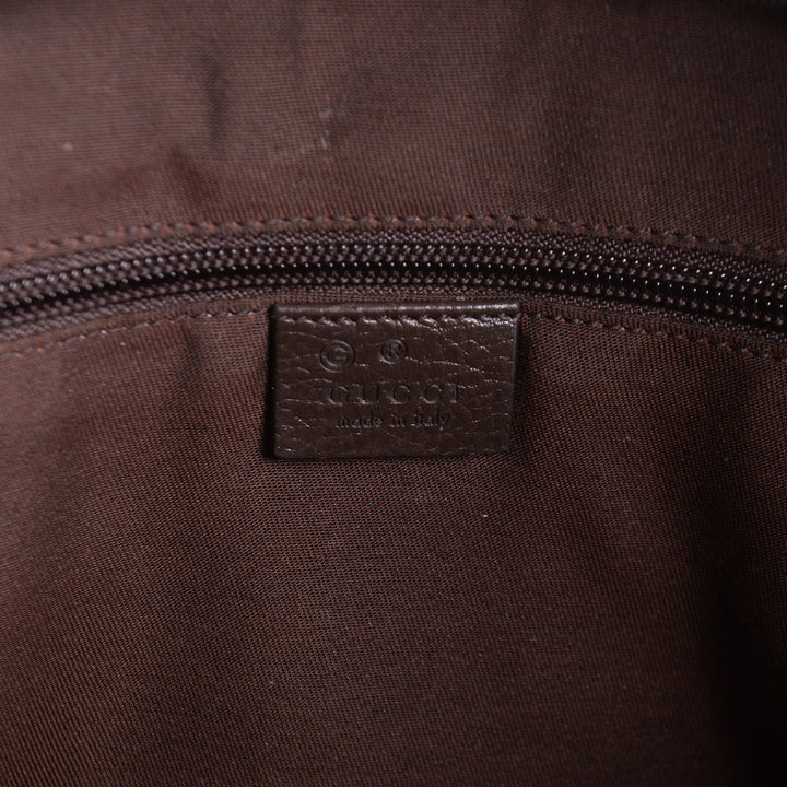 GUCCI GG Canvas Weekender - Beige &amp; Ebony