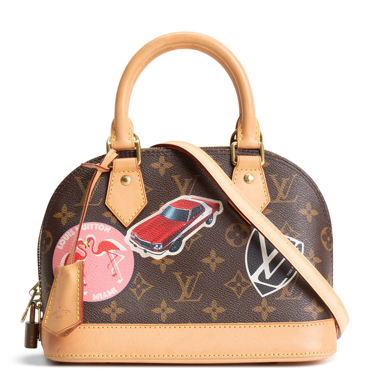 LOUIS VUITTON Limited Edition World Tour Monogram Alma BB