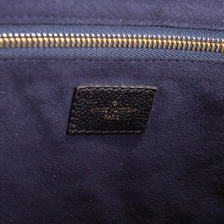 LOUIS VUITTON Giant Monogram Empreinte Neverfull MM - Black