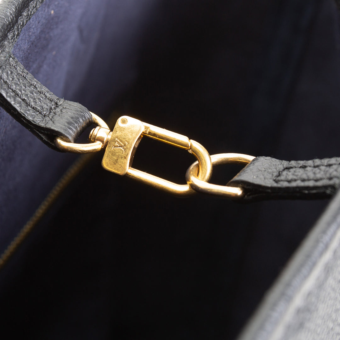 LOUIS VUITTON Giant Monogram Empreinte Neverfull MM - Black