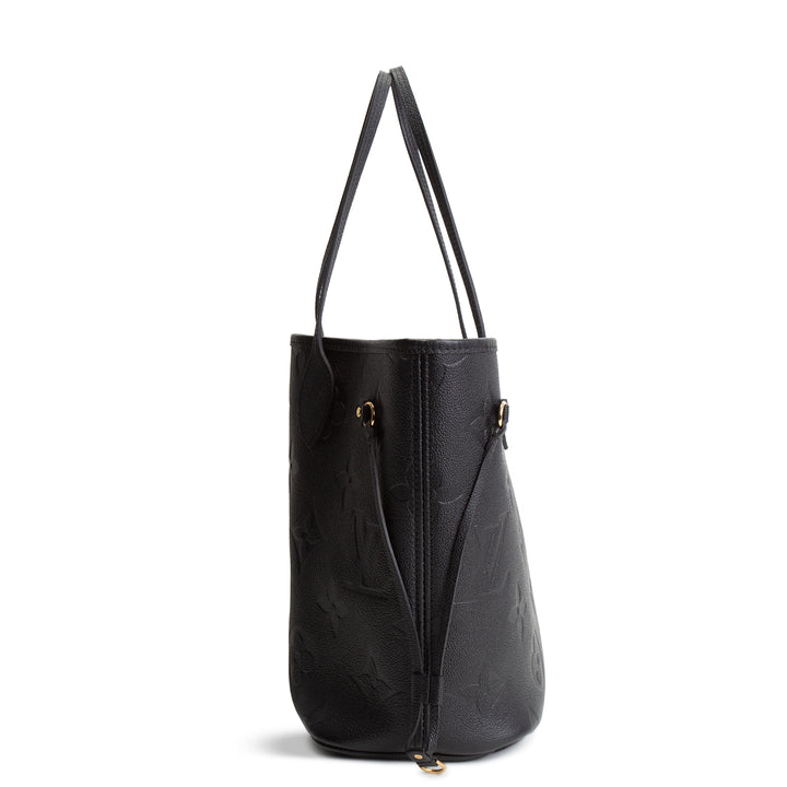 LOUIS VUITTON Giant Monogram Empreinte Neverfull MM - Black