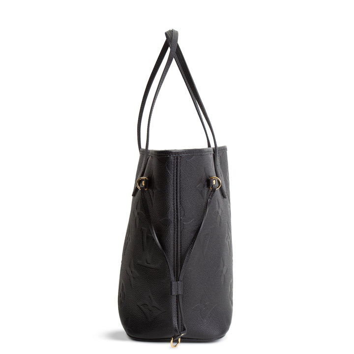 LOUIS VUITTON Giant Monogram Empreinte Neverfull MM - Black