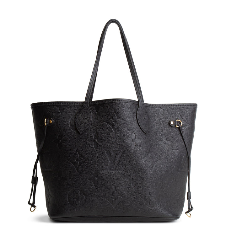 LOUIS VUITTON Giant Monogram Empreinte Neverfull MM - Black