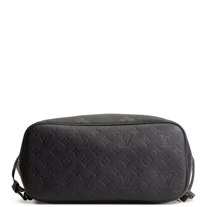 LOUIS VUITTON Giant Monogram Empreinte Neverfull MM - Black