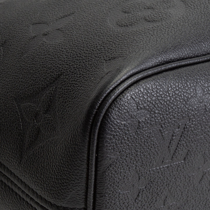 LOUIS VUITTON Giant Monogram Empreinte Neverfull MM - Black