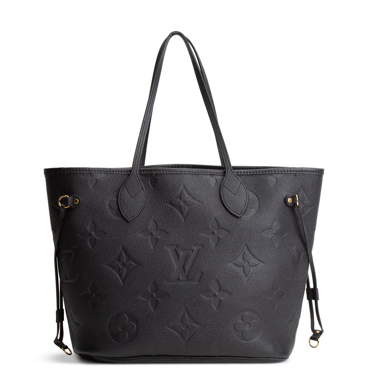 LOUIS VUITTON Giant Monogram Empreinte Neverfull MM - Black