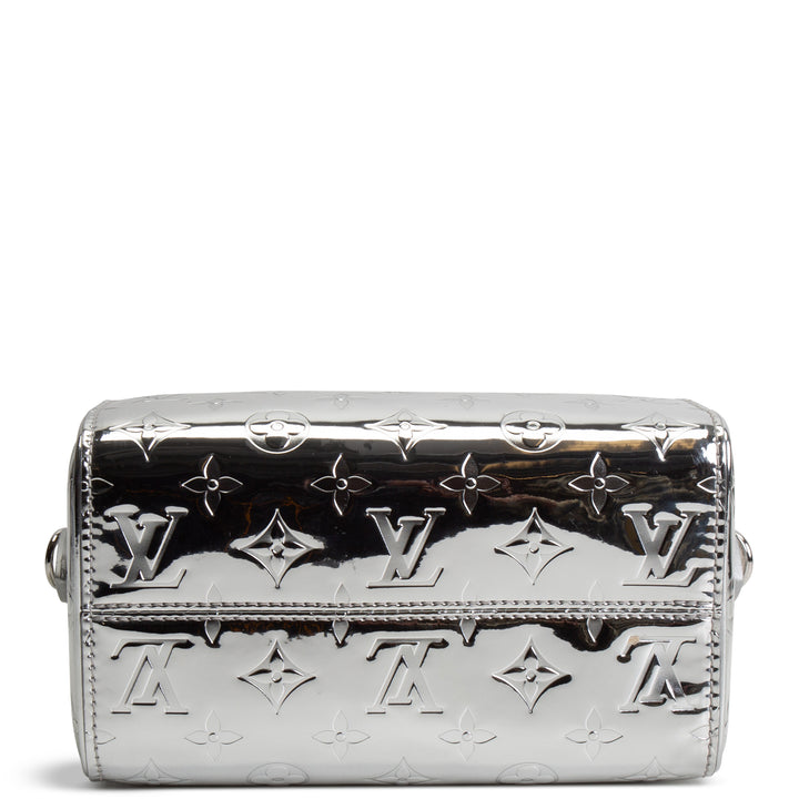 LOUIS VUITTON Monogram Miroir Speedy Bandouliere 20 - Metallic Silver