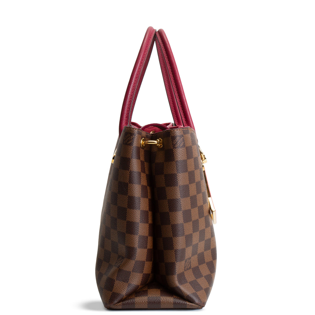 LOUIS VUITTON Damier Ebene Riverside Tote - Cranberry