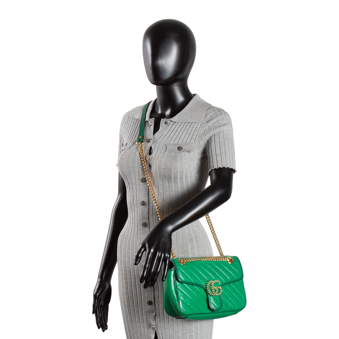 GUCCI Small Marmont Matelasse Torchon Shoulder Bag