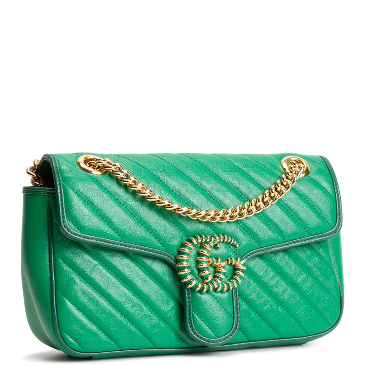 GUCCI Small Marmont Matelasse Torchon Shoulder Bag