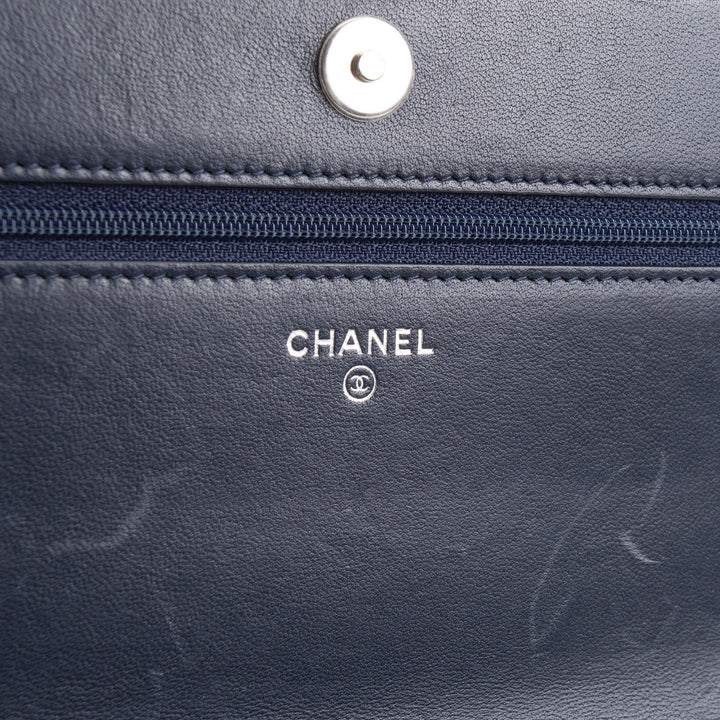 CHANEL Double Stitch Wallet On Chain