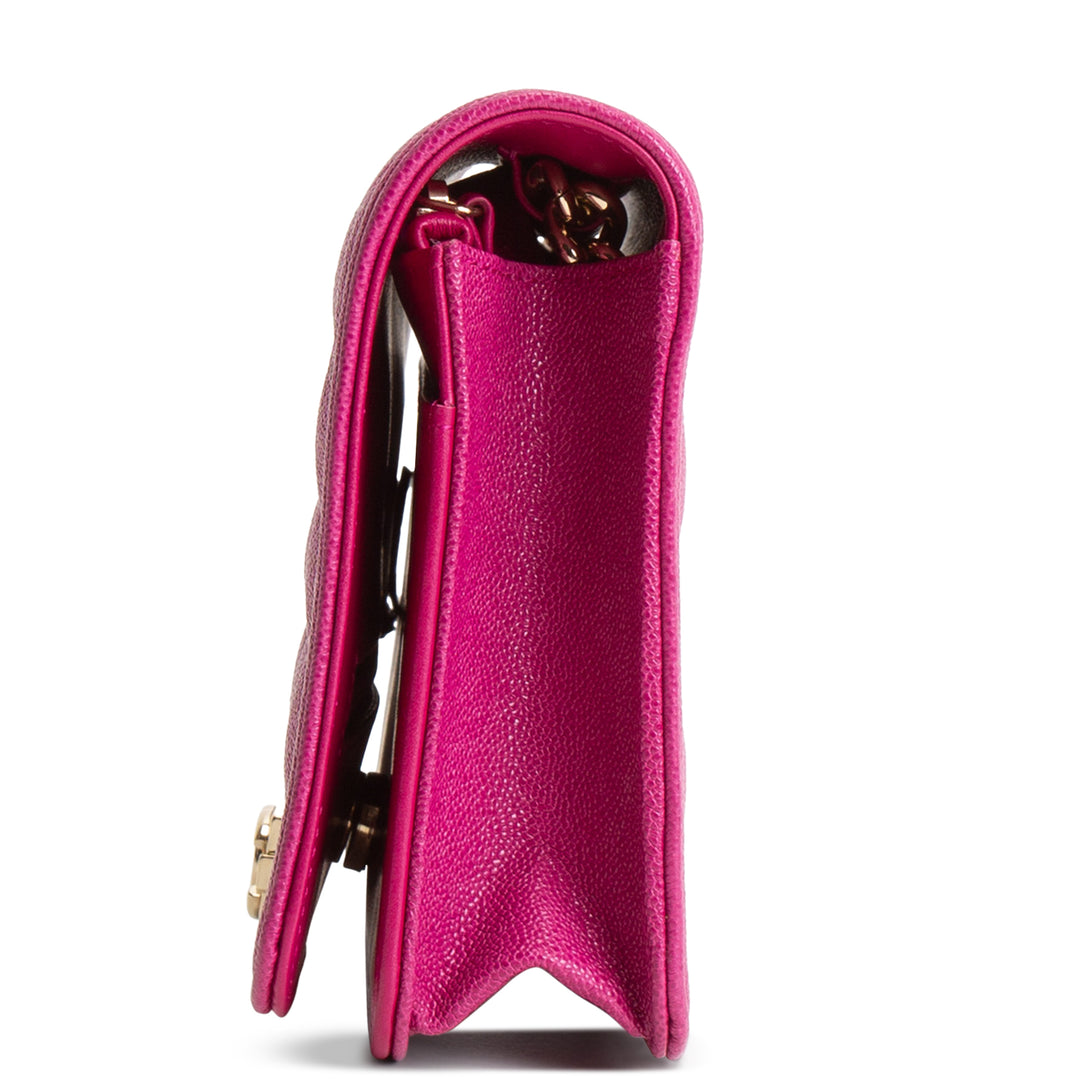 CHANEL Boy Wallet on Chain - Magenta
