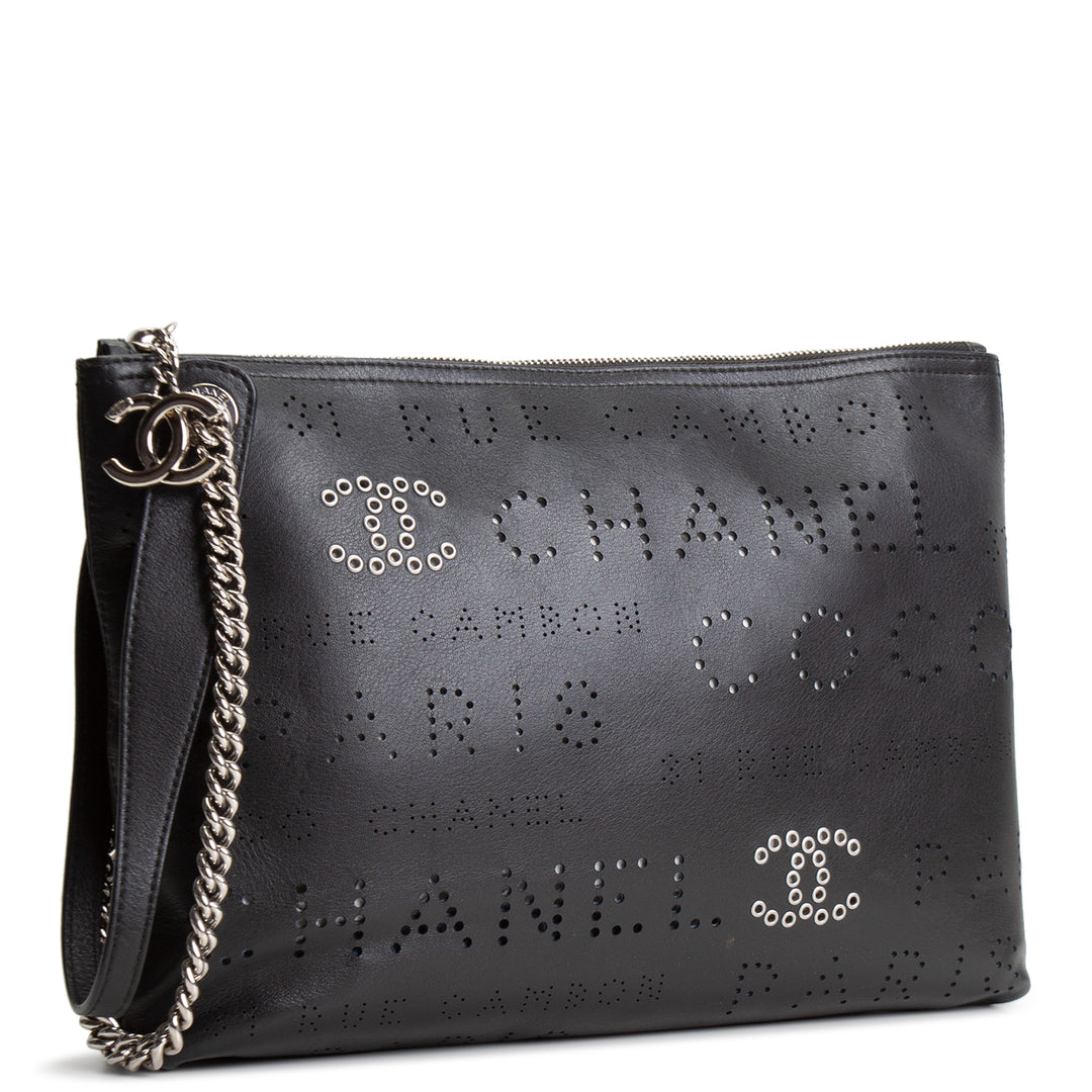 CHANEL CC Eyelet Clutch