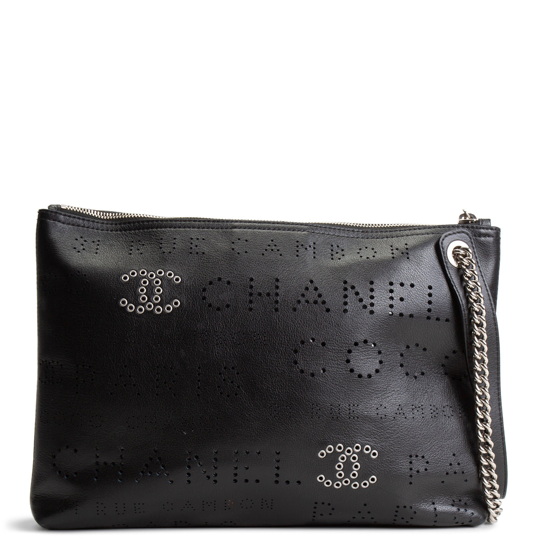 CHANEL CC Eyelet Clutch