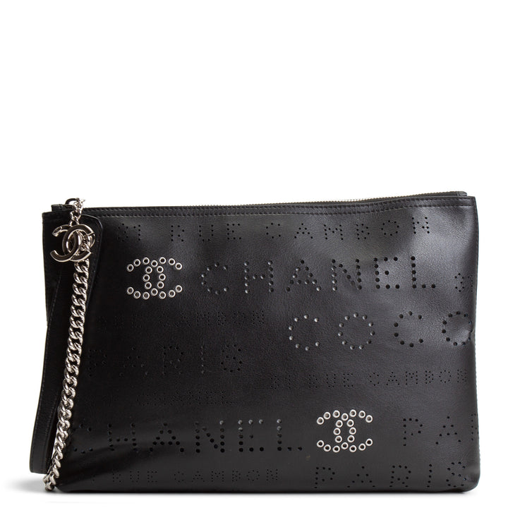 CHANEL CC Eyelet Clutch