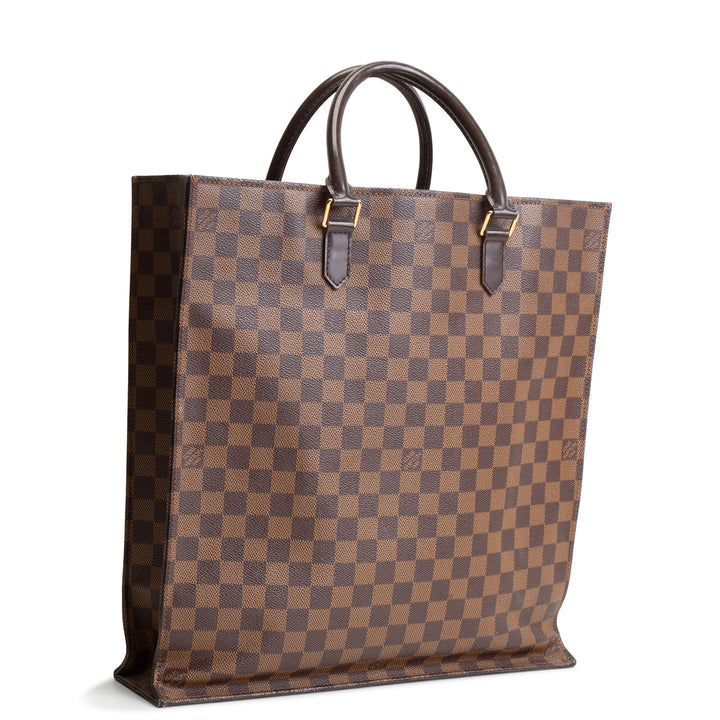 LOUIS VUITTON Damier Ebene Vernice Sac Plat GM -OUTLET FINAL SALE