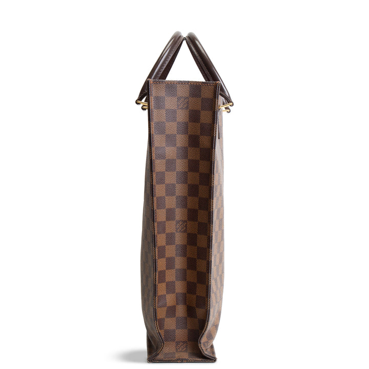LOUIS VUITTON Damier Ebene Vernice Sac Plat GM -OUTLET FINAL SALE