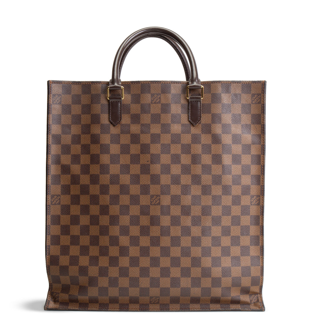 LOUIS VUITTON Damier Ebene Vernice Sac Plat GM -OUTLET FINAL SALE