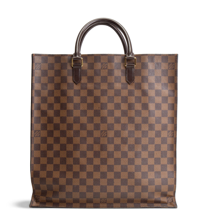 LOUIS VUITTON Damier Ebene Vernice Sac Plat GM -OUTLET FINAL SALE