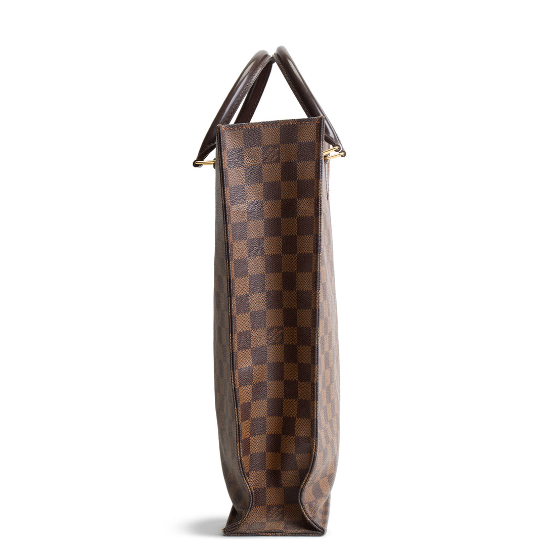 LOUIS VUITTON Damier Ebene Vernice Sac Plat GM -OUTLET FINAL SALE
