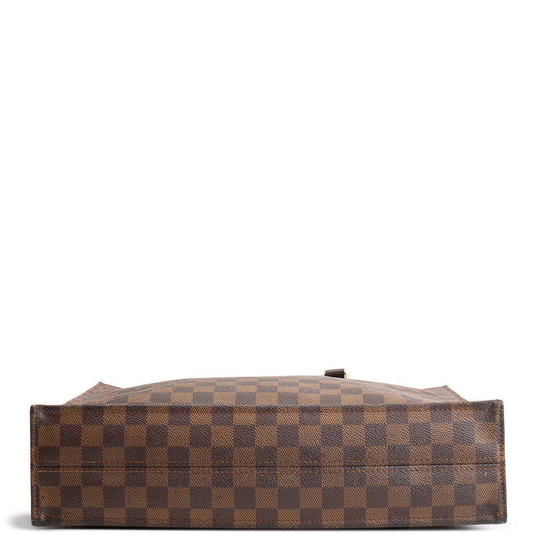 LOUIS VUITTON Damier Ebene Vernice Sac Plat GM -OUTLET FINAL SALE