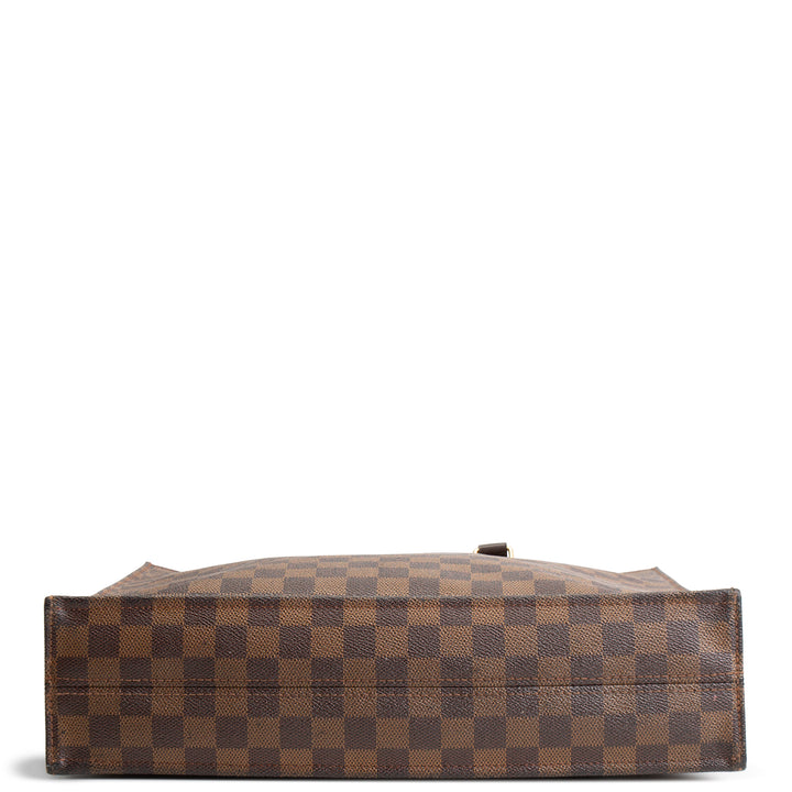 LOUIS VUITTON Damier Ebene Vernice Sac Plat GM -OUTLET FINAL SALE