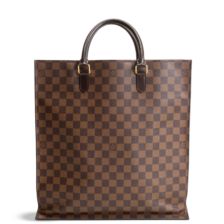 LOUIS VUITTON Damier Ebene Vernice Sac Plat GM -OUTLET FINAL SALE
