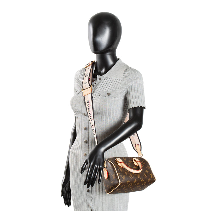 LOUIS VUITTON Speedy 20 Bandouliere Bag Monogram
